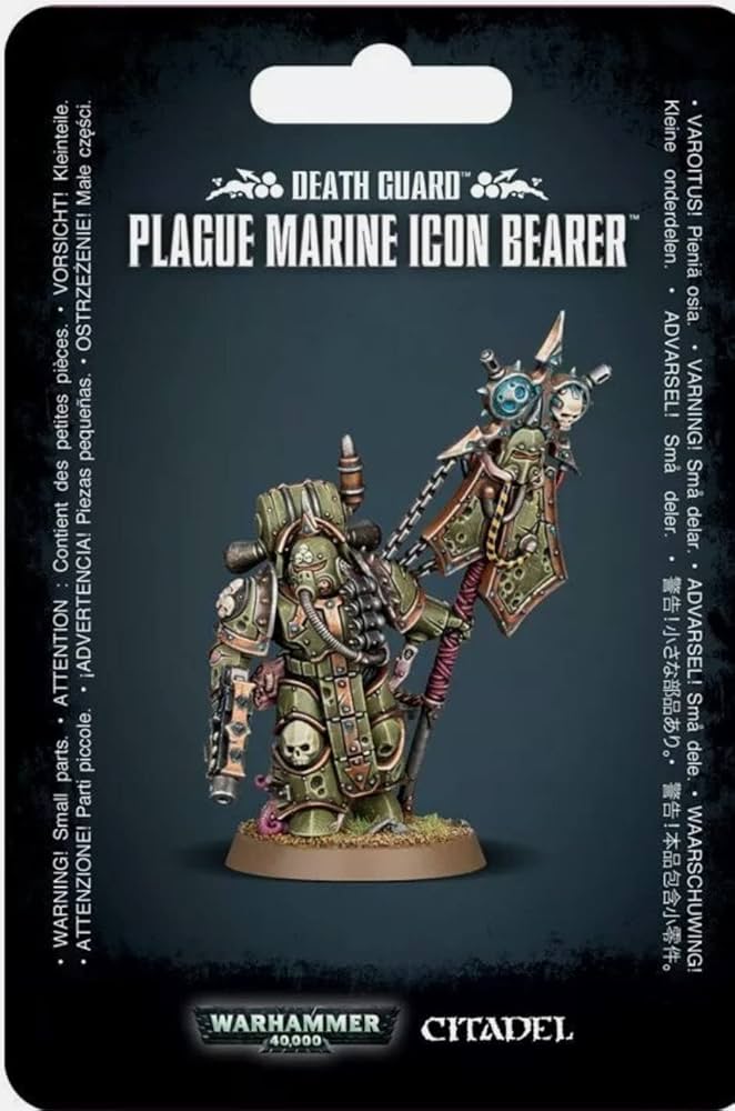 40K - DEATH GUARD: PLAGUE MARINE ICON BEARER