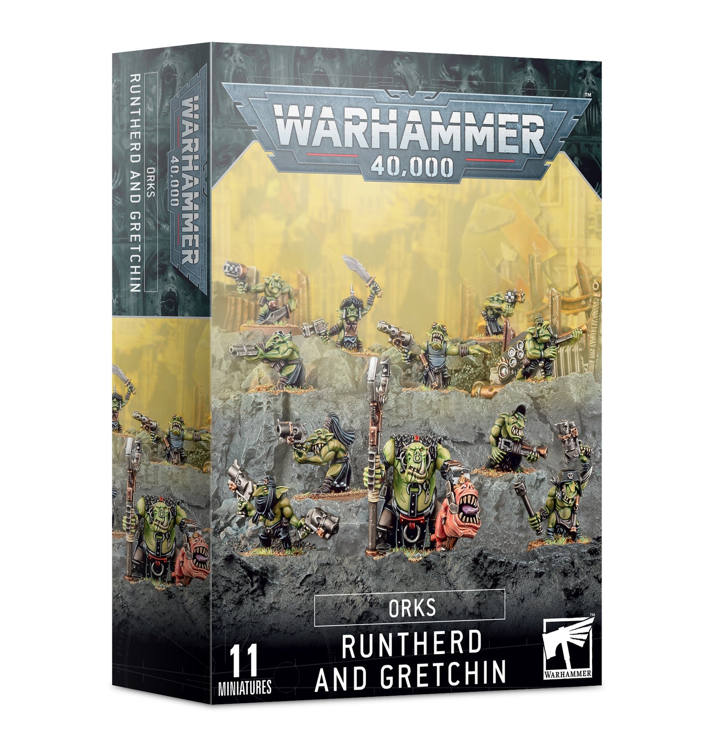 40K - ORKS: RUNTHERD AND GRETCHIN
