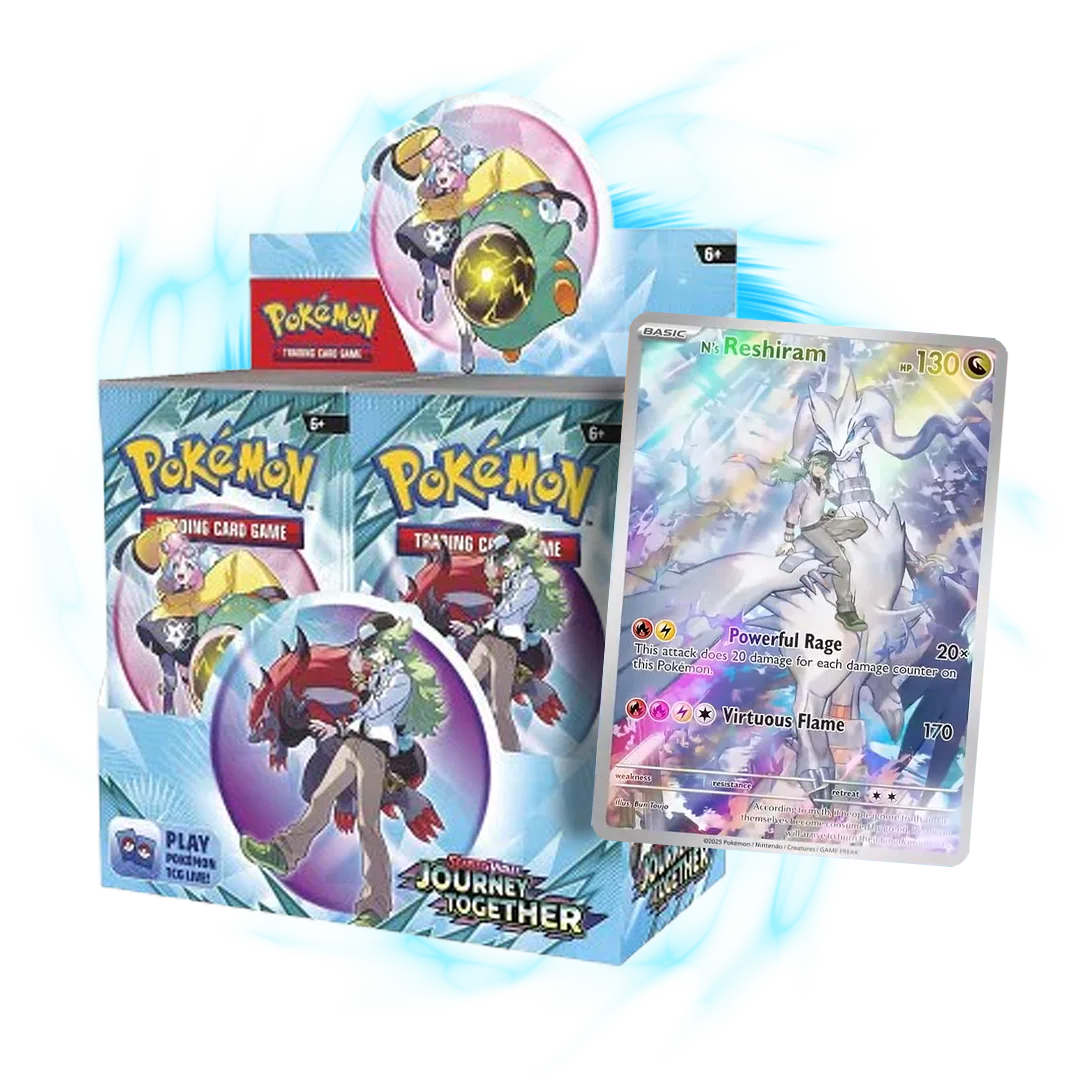 Pokemon Tcg : Journey Together Booster Box - Factory Sealed With Topper, English Expansion Pack Pokemon Pokemon Tcg : Journey Together Booster Box - Factory Sealed With Topper, English Expansion Pack Pokemon