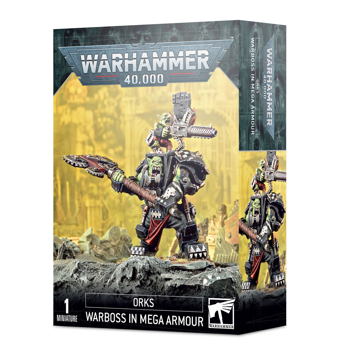 40K - ORKS: ORK WARBOSS IN MEGA ARMOUR