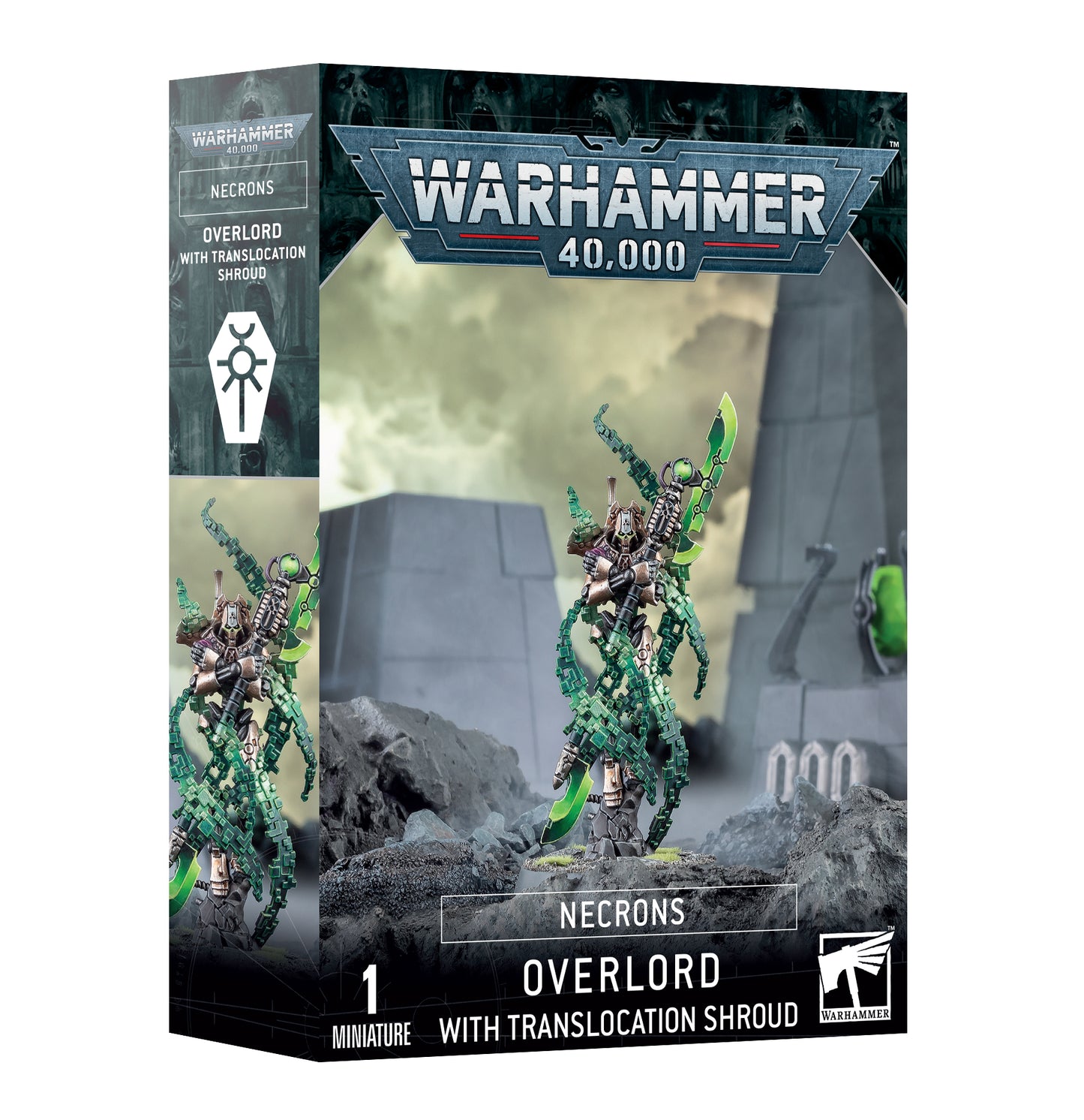 40K - NECRONS: OVERLORD WITH TRANSLOCATION SHROUD