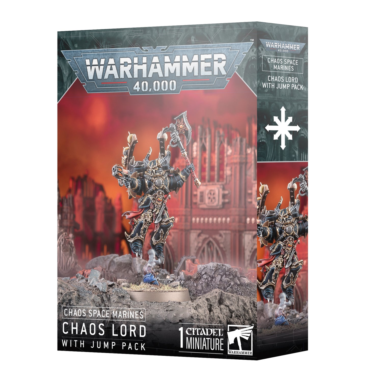 40K - CHAOS SPACE MARINES: LORD WITH JUMP PACK