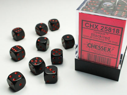 Chessex- (6 face dice)12mm D6 (36dices)