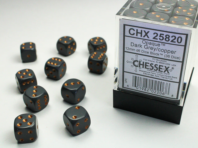 Chessex- (6 face dice)12mm D6 (36dices)
