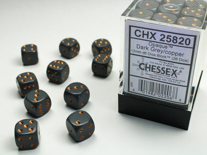 Chessex- (6 face dice)12mm D6 (36dices)