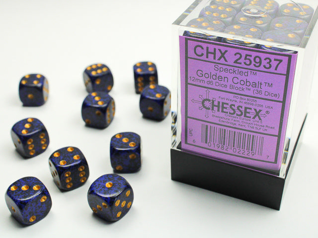 Chessex- (6 face dice)12mm D6 (36dices)