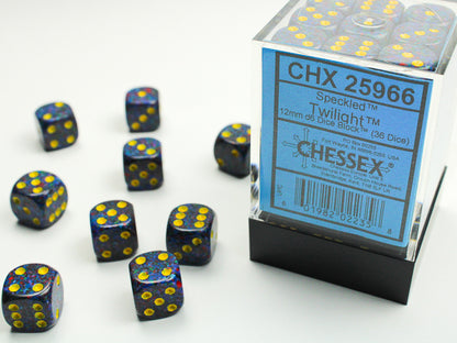 Chessex- (6 face dice)12mm D6 (36dices)