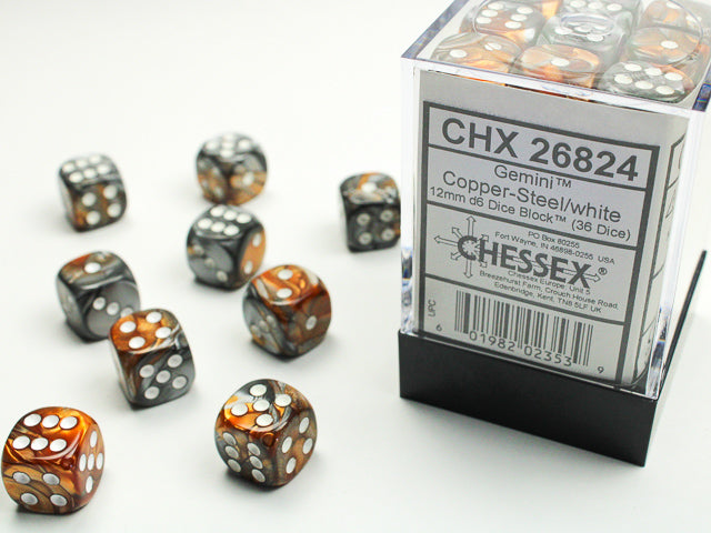 Chessex- (6 face dice)12mm D6 (36dices)