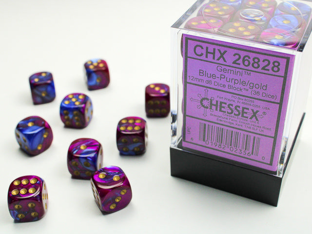 Chessex- (6 face dice)12mm D6 (36dices)