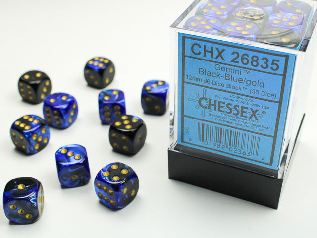 Chessex- (6 face dice)12mm D6 (36dices)