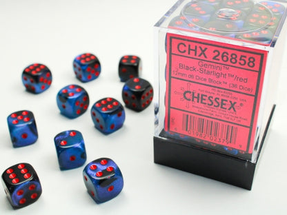 Chessex- (6 face dice)12mm D6 (36dices)