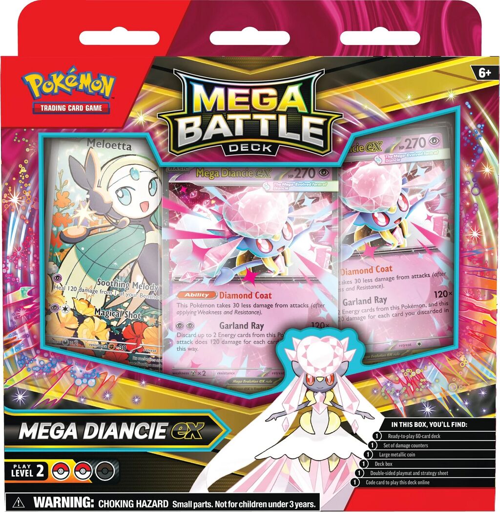 (Pre Order) Pokemon TCG -  Mega Evolution "Gengar EX / Mega Diancie EX" (Mega Battle Deck) (EN) (Cut Of 09-11)