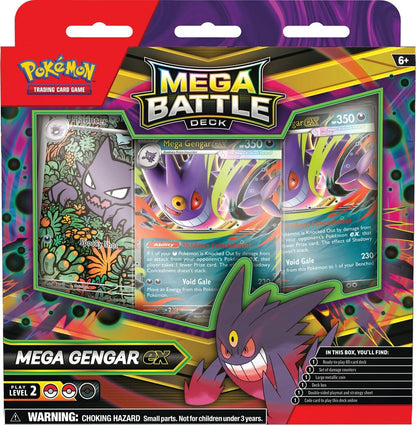 (Pre Order) Pokemon TCG -  Mega Evolution "Gengar EX / Mega Diancie EX" (Mega Battle Deck) (EN) (Cut Of 09-11)