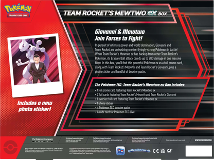 Pokemon TCG - "Team Rocket's Mewtwo EX" (Box) (EN)