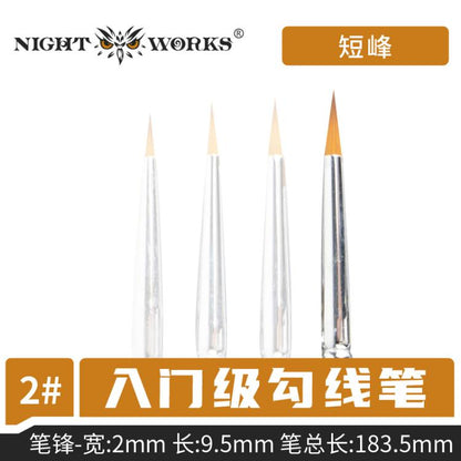 (Night Works) Standard Sable Brushes Soft Tip (S)