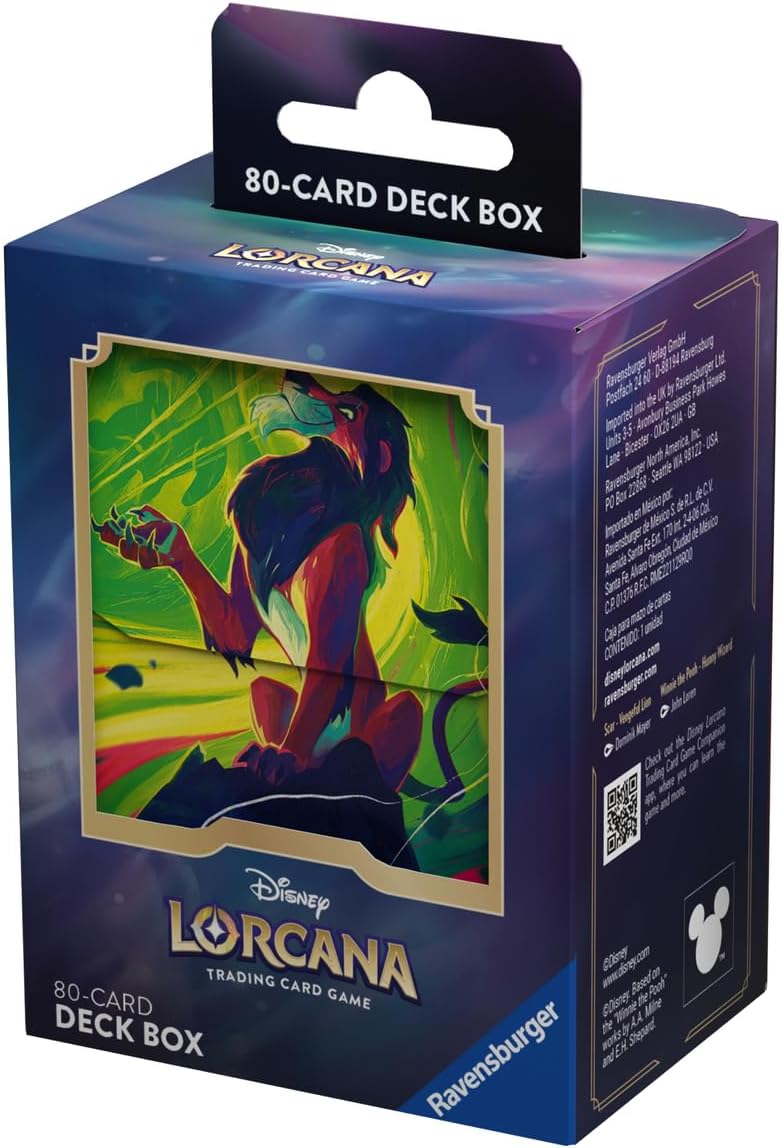 Lorcana TCG - Set 5 "Scar – Vengeful Lion" (Card Sleeves + Deck Box) (EN)