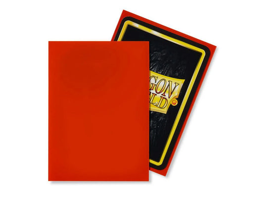 Dragon Shield 60 - Standard Deck Protector Sleeves - Tangerine (Sol)