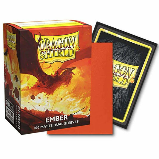 Dragon Shield 100 - Standard Deck Protector Sleeves - Ember (Dual Matte)