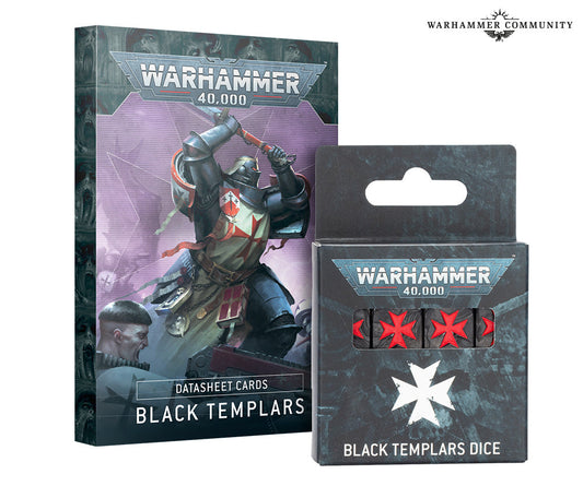 40K -  WARHAMMER 40000: BLACK TEMPLARS DICE
