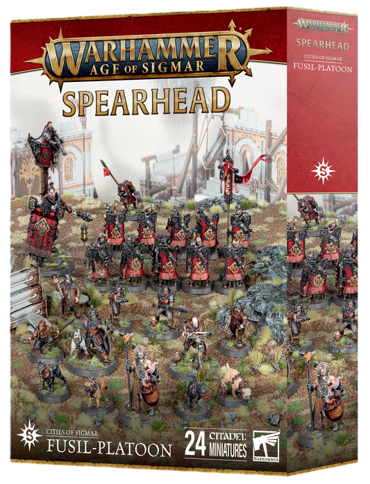 AOS - SPEARHEAD:CITIES OF SIGMAR FUSIL-PLATOON (Cut-Off 7-6)