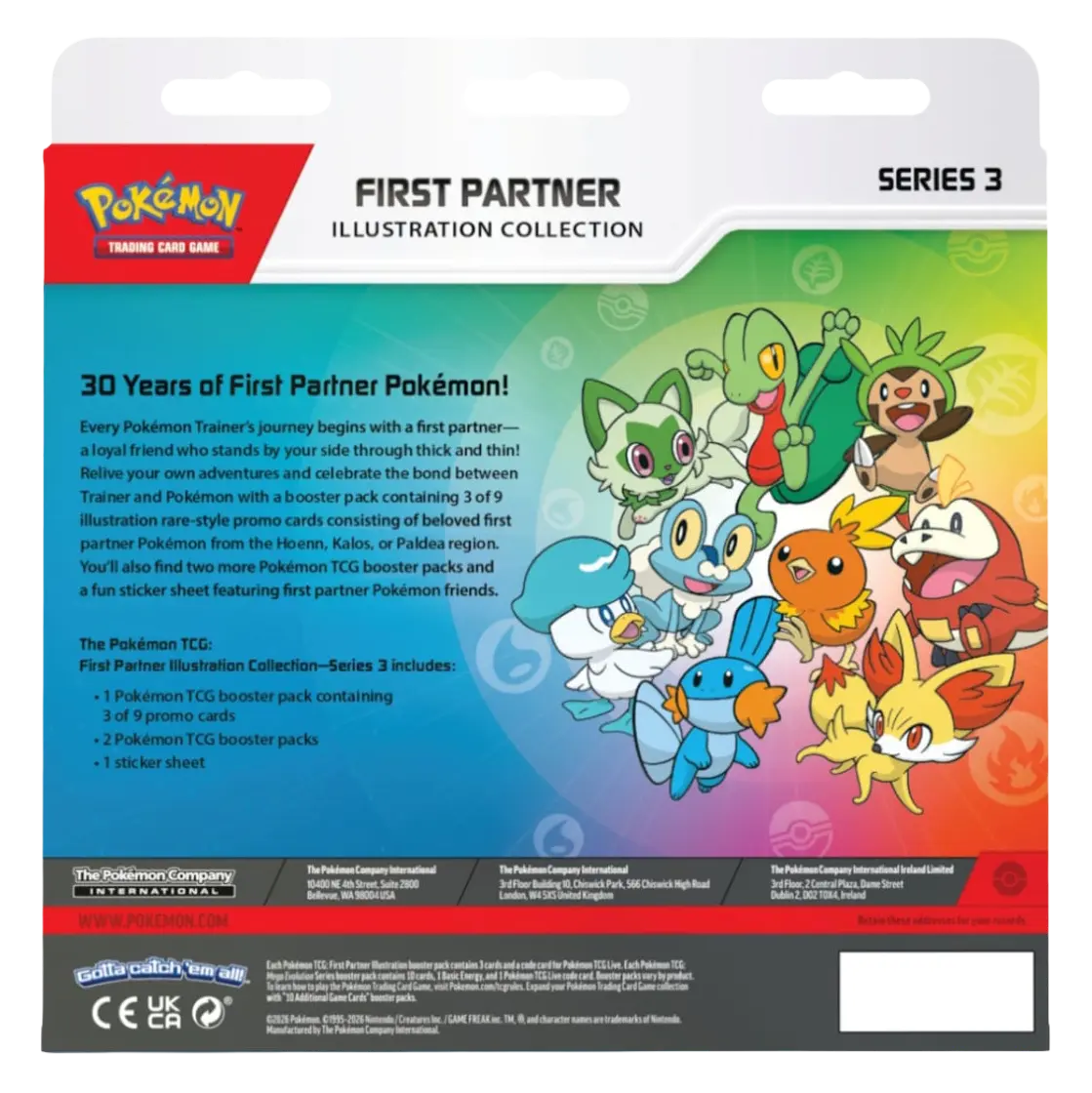 (Pre order) Pokemon TCG - "First Partner" Series (Cut off 02-08)