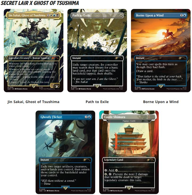 (Pre Order) Secret Lair - "Ghost of Tsushima" Set (Cut off 19-10)