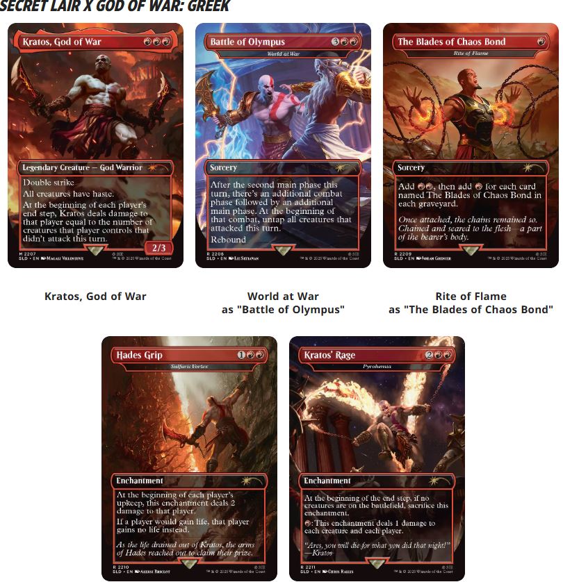 (Pre Order) Secret Lair - "God of War" Set (Cut off 19-10)