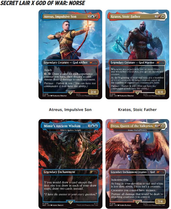 (Pre Order) Secret Lair - "God of War" Set (Cut off 19-10)