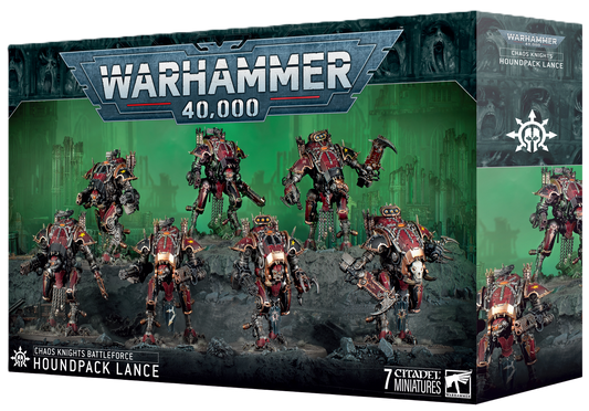 40K - CHAOS KNIGHTS: HOUNDPACK LANCE (Cut-Off 14-6)