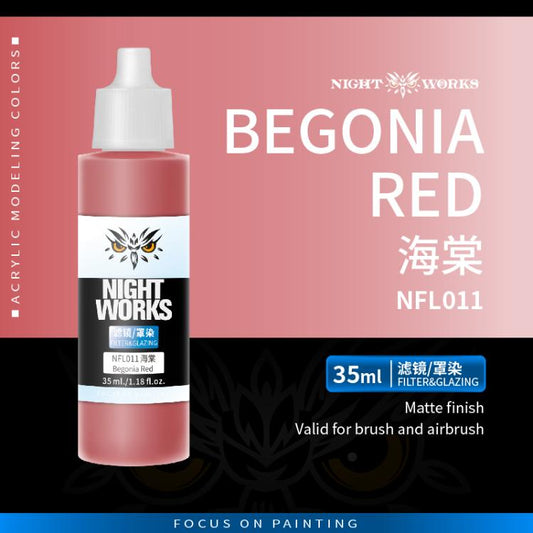 (NightWorks)  Filter & Glazing (Glazing) Begonia Red