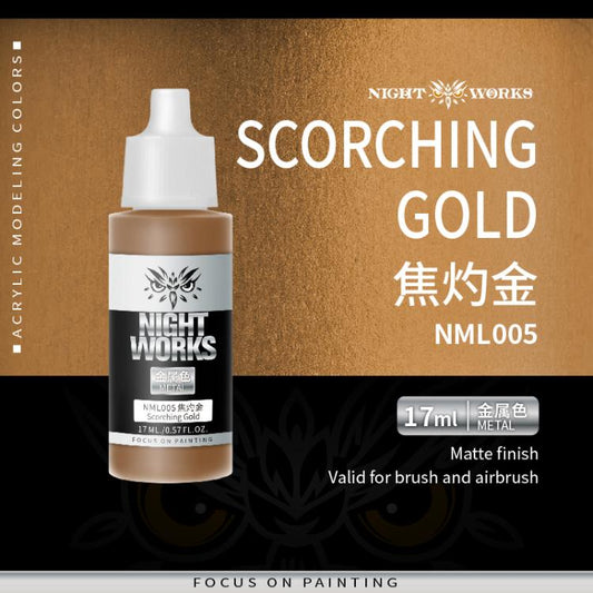 (NightWorks)  Metal Color (Gloss Metallic) Scorching Gold