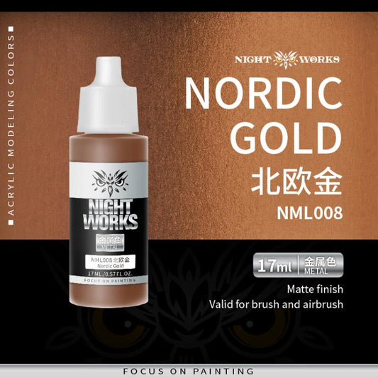 (NightWorks)  Metal Color (Gloss Metallic) Nordic Gold