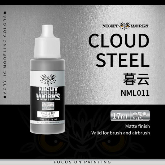(NightWorks)  Metal Color (Gloss Metallic) Cloud Steel