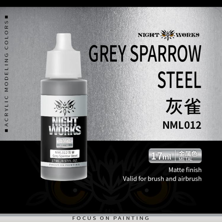 (NightWorks)  Metal Color (Gloss Metallic) Grey Sparrow Steel