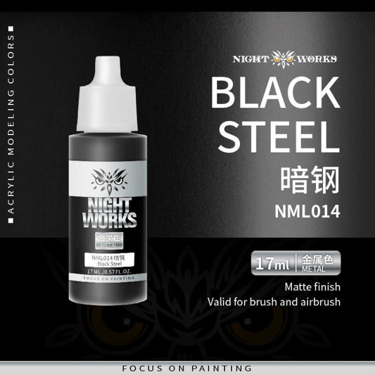 (NightWorks)  Metal Color (Gloss Metallic) Black Steel