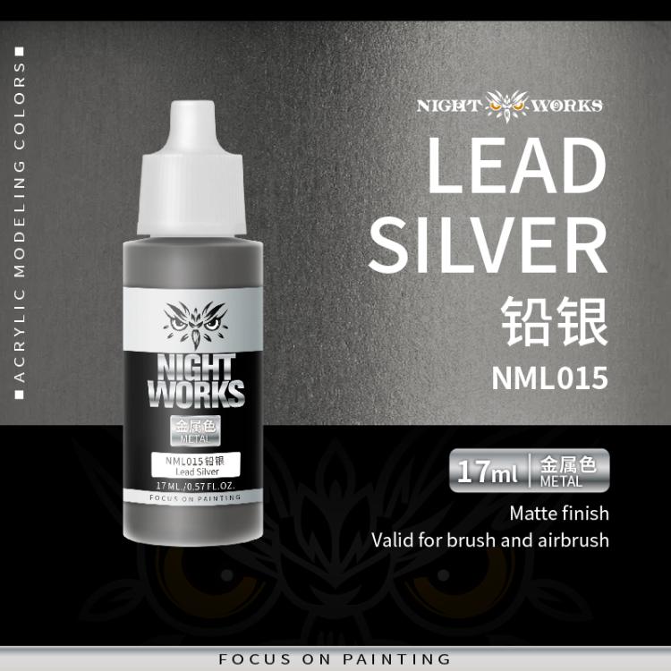(NightWorks)  Metal Color (Gloss Metallic) Lead Silver