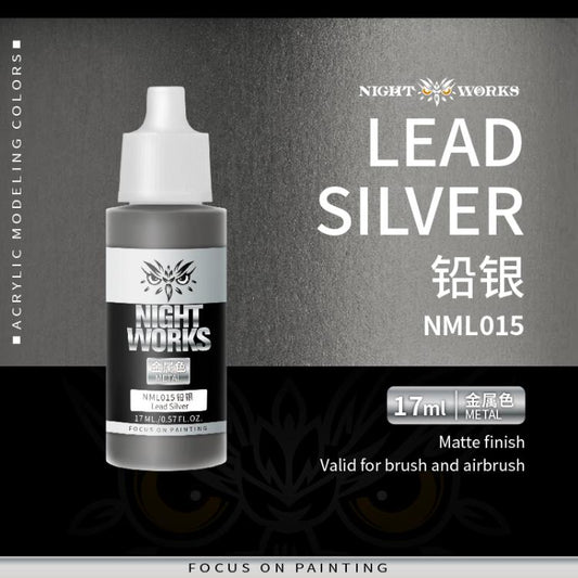 (NightWorks)  Metal Color (Gloss Metallic) Lead Silver