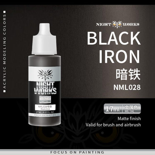 (NightWorks)  Metal Color (Gloss Metallic) Black Iron