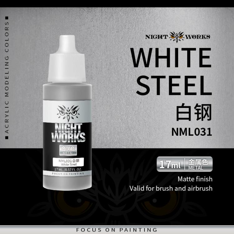(NightWorks)  Metal Color (Gloss Metallic) White Steel