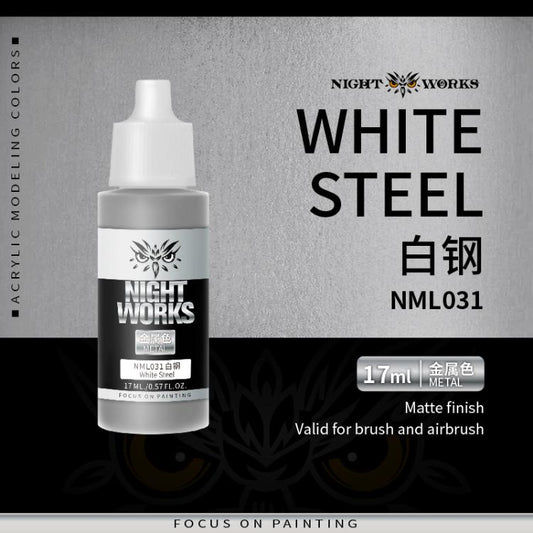 (NightWorks)  Metal Color (Gloss Metallic) White Steel