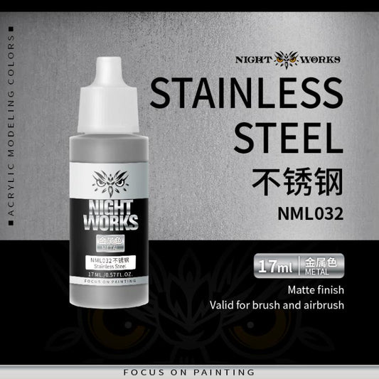 (NightWorks)  Metal Color (Gloss Metallic) Stainless Steel