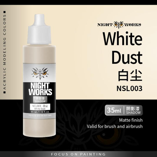 (NightWorks)  Shadow Color (Wash) White Dust