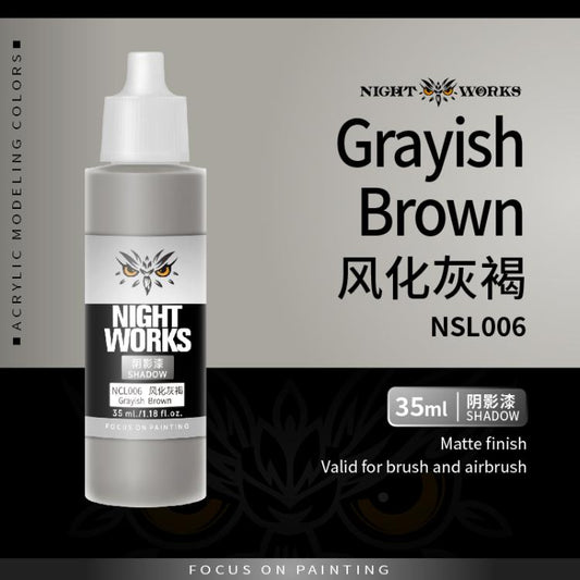 (NightWorks)  Shadow Color (Wash) Greyish Brown