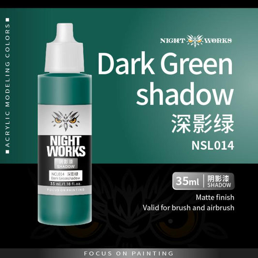 (NightWorks)  Shadow Color (Wash) Dark Green Shadow