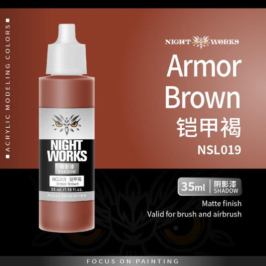 (NightWorks)  Shadow Color (Wash) Armor Brown