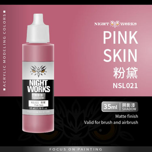 (NightWorks)  Shadow Color (Wash) Pink Skin
