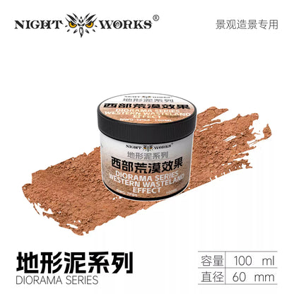NightWorks Miniature Diorama Paint 地形泥系列