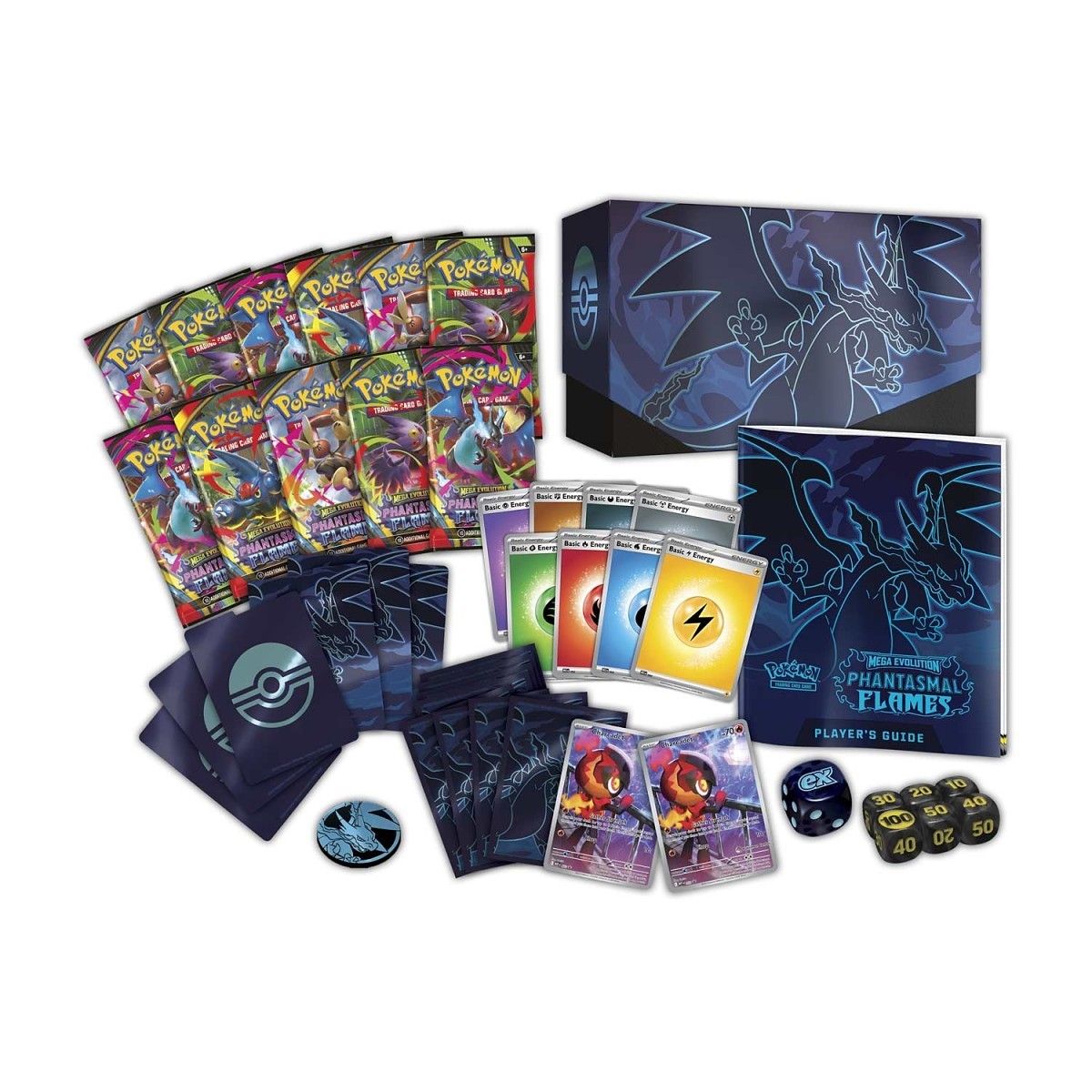 (Pre order) Pokemon TCG - Mega Evolution ME02 "Phantasmal Flames" Elite Trainer Box (Std / Pokermon Center Ver) (EN) (Cut off 02-11)