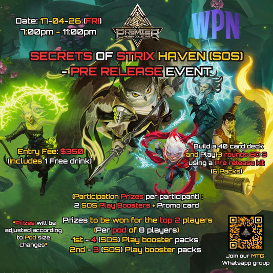 MTG - "Secrets of Strix Haven" (SOS) Pre-Release (Event Ticket)