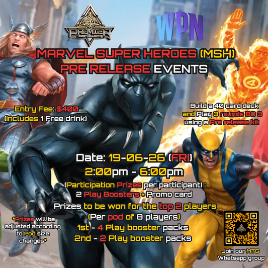 MTG - " Marvel Super Heroes" (MSH) Pre-Release (Event Ticket)